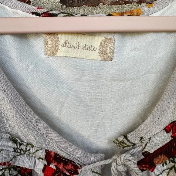 Altar'd State L Flowy cottagecore midi dress‎ pockets Romantic vintage inspired - Picture 5 of 12